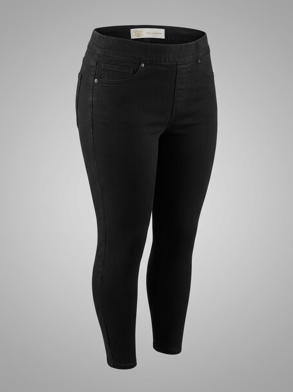 Black Skinny Pull-On Jeans - Sleek Everyday Fit